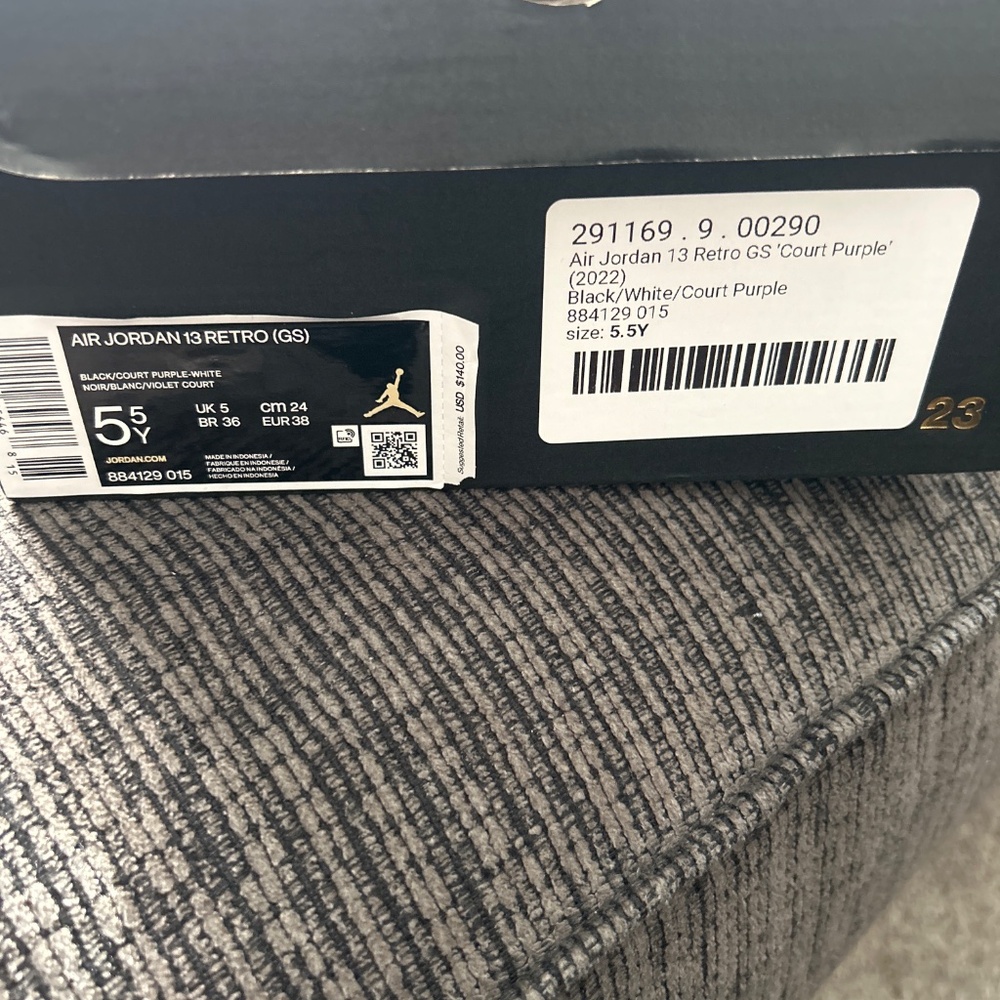 Nike Air Jordan 13 Retro "Court Purple" - GS 5.5Y (Women US 7.5) - Picture 8 of 8